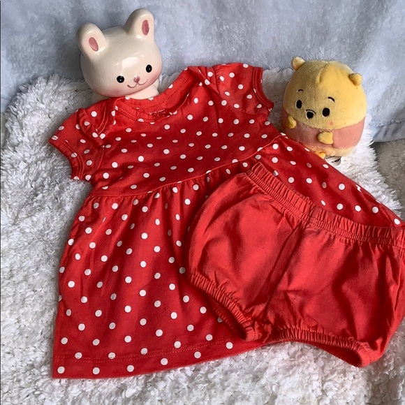 Carter's Other - JUST ONE YOU POLKA DOT KNIT DRESS